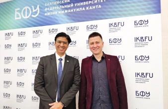 Dr.Amit Kamle meets with the New Rector of Immanuel Kant Baltic Federal University Maxim Denim